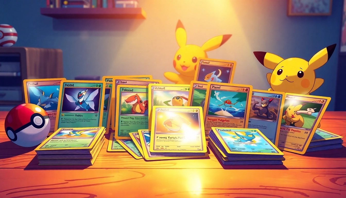 Explore a collection of real pokemon cards featuring diverse character illustrations and vibrant colors.
